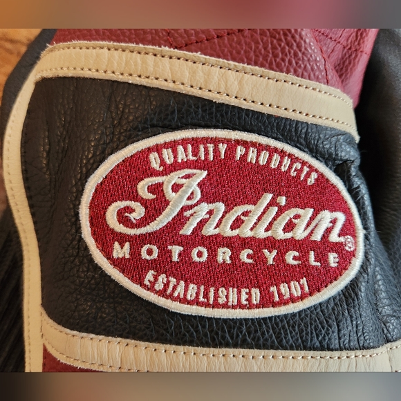 Indian Leather Cafe style jacket - size M - Picture 4 of 14